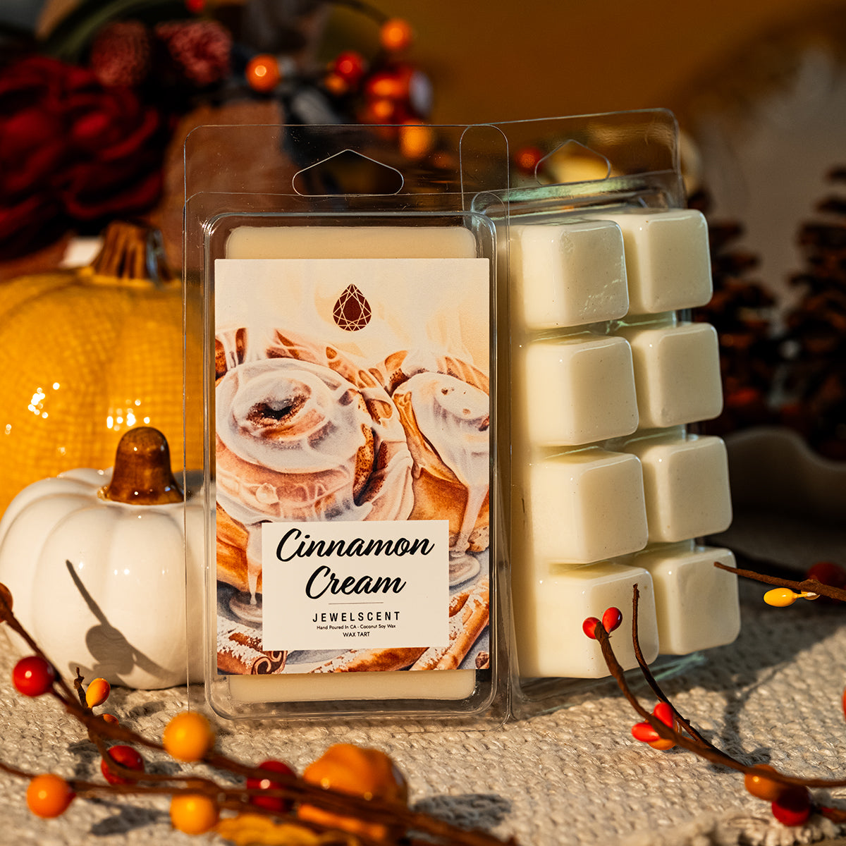 Cinnamon Cream Jewelry Wax Tart by JewelScent