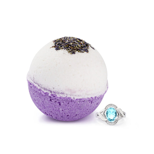 Dreamy Lavender 10oz Jewelry Bath Bomb by JewelScent