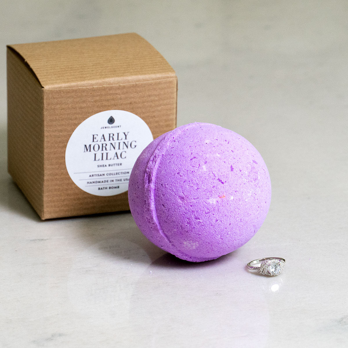 Early Morning Lilac 10oz Jewelry Bath Bomb by JewelScent
