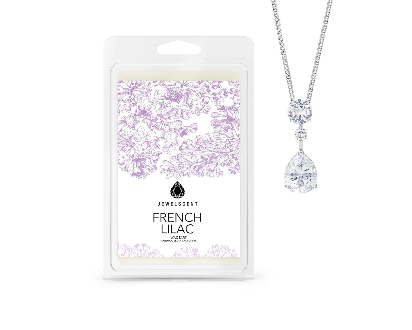 French Lilac Wax Tart - Premium Jewelry Scented Tart for Home Fragrance by JewelScent
