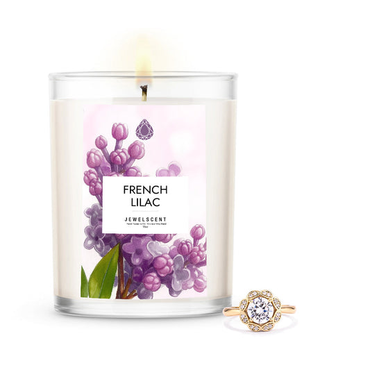 French Lilac 18oz Home Jewelry Candle by JewelScent
