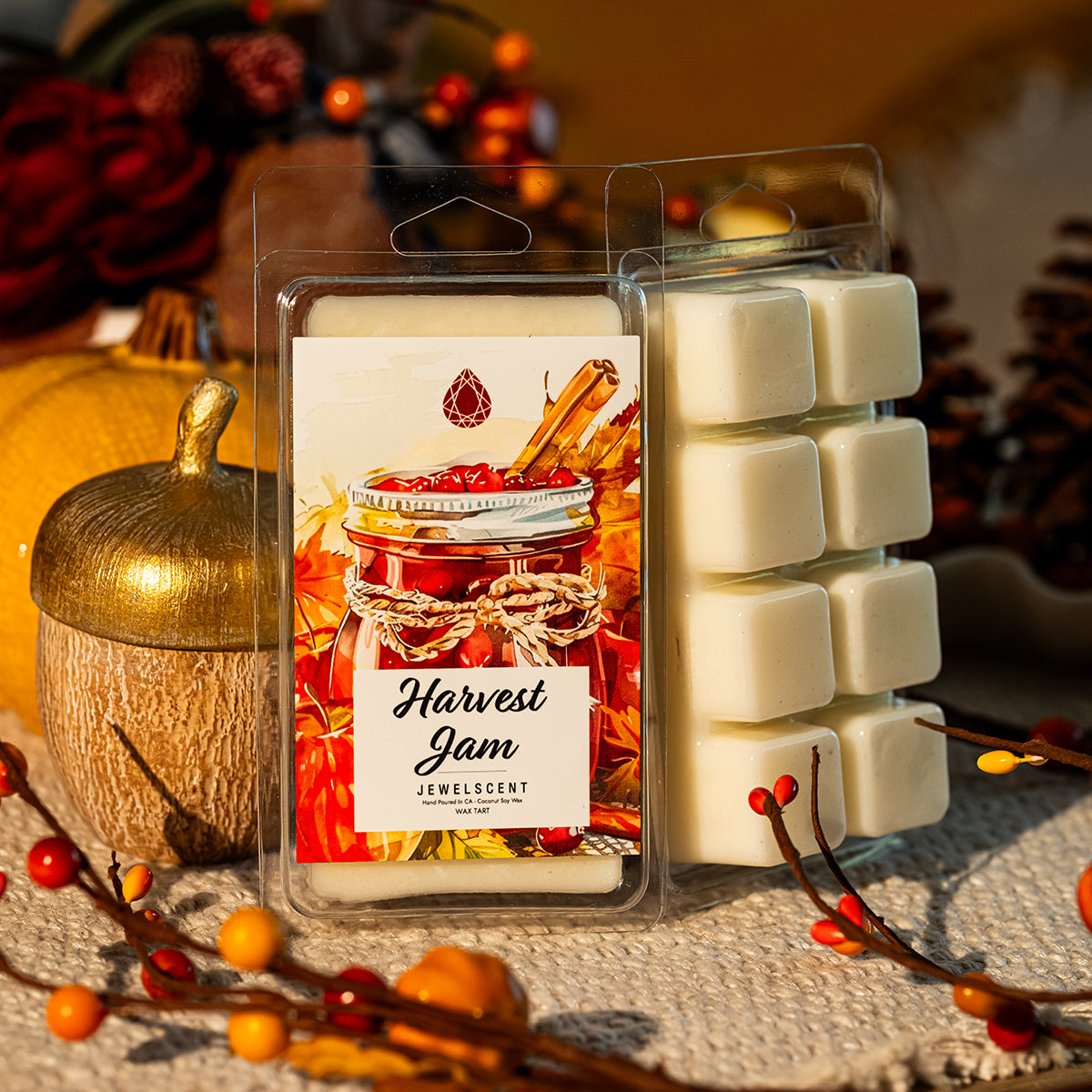 Harvest Jam Jewelry Wax Tart - Sweetly Scented Home Fragrance by JewelScent