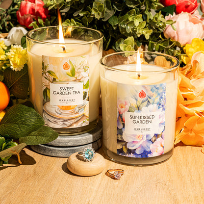 Sweet Garden Tea 18oz Home Jewelry Candle by JewelScent