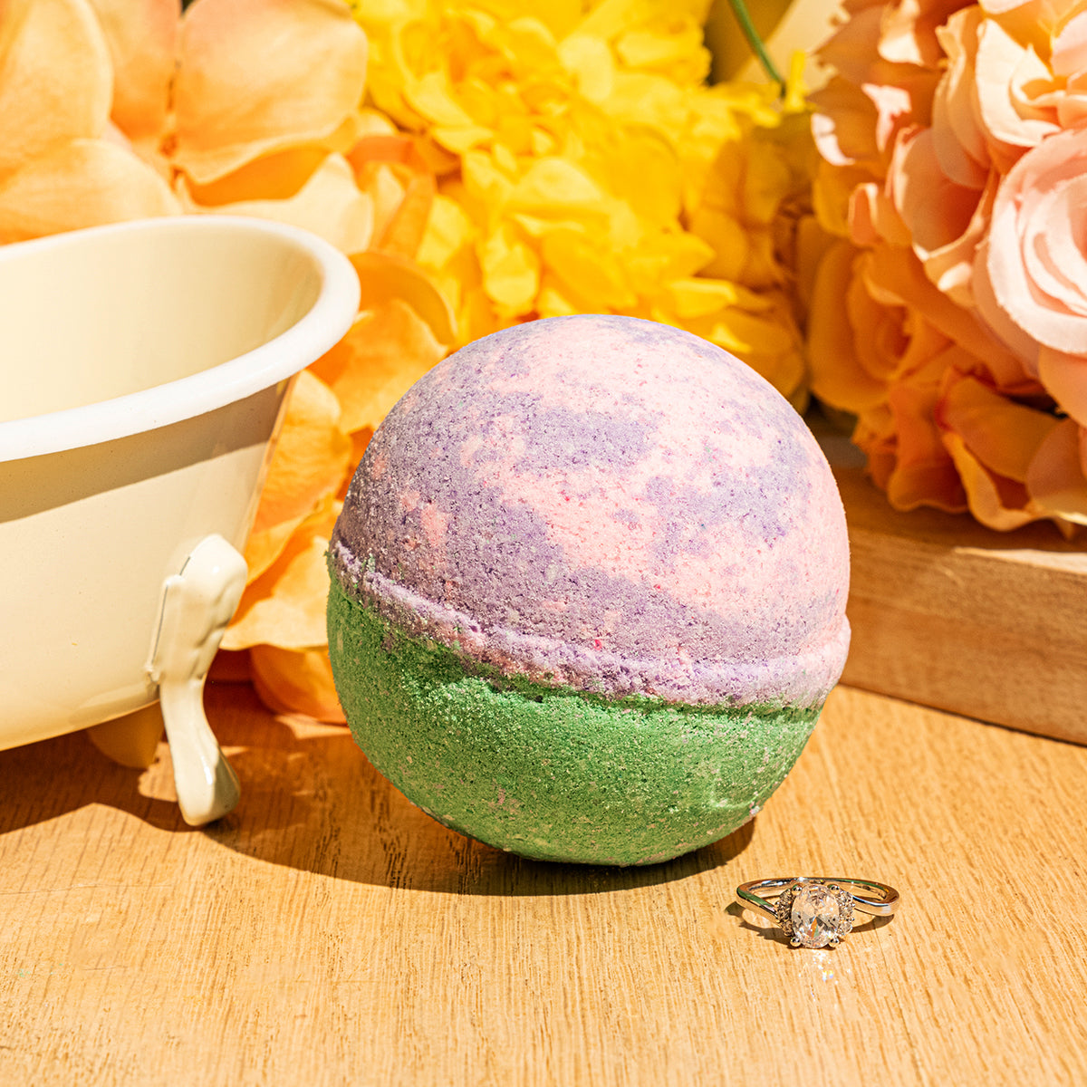 Sun Kissed Garden Jewelry Bath Bomb by JewelScent