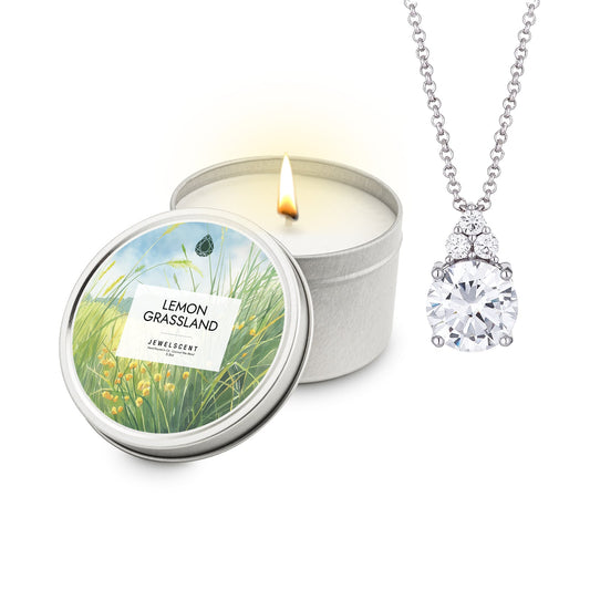 Lemon Grassland Jewelry Candle 5.5oz Tin by JewelScent