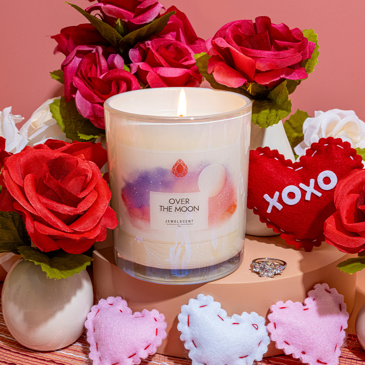 Over The Moon Iridescent Jewelry Candle 10oz - Signature Collection by JewelScent