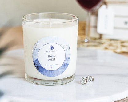 Rain Mist 10oz Signature Jewelry Candle by JewelScent
