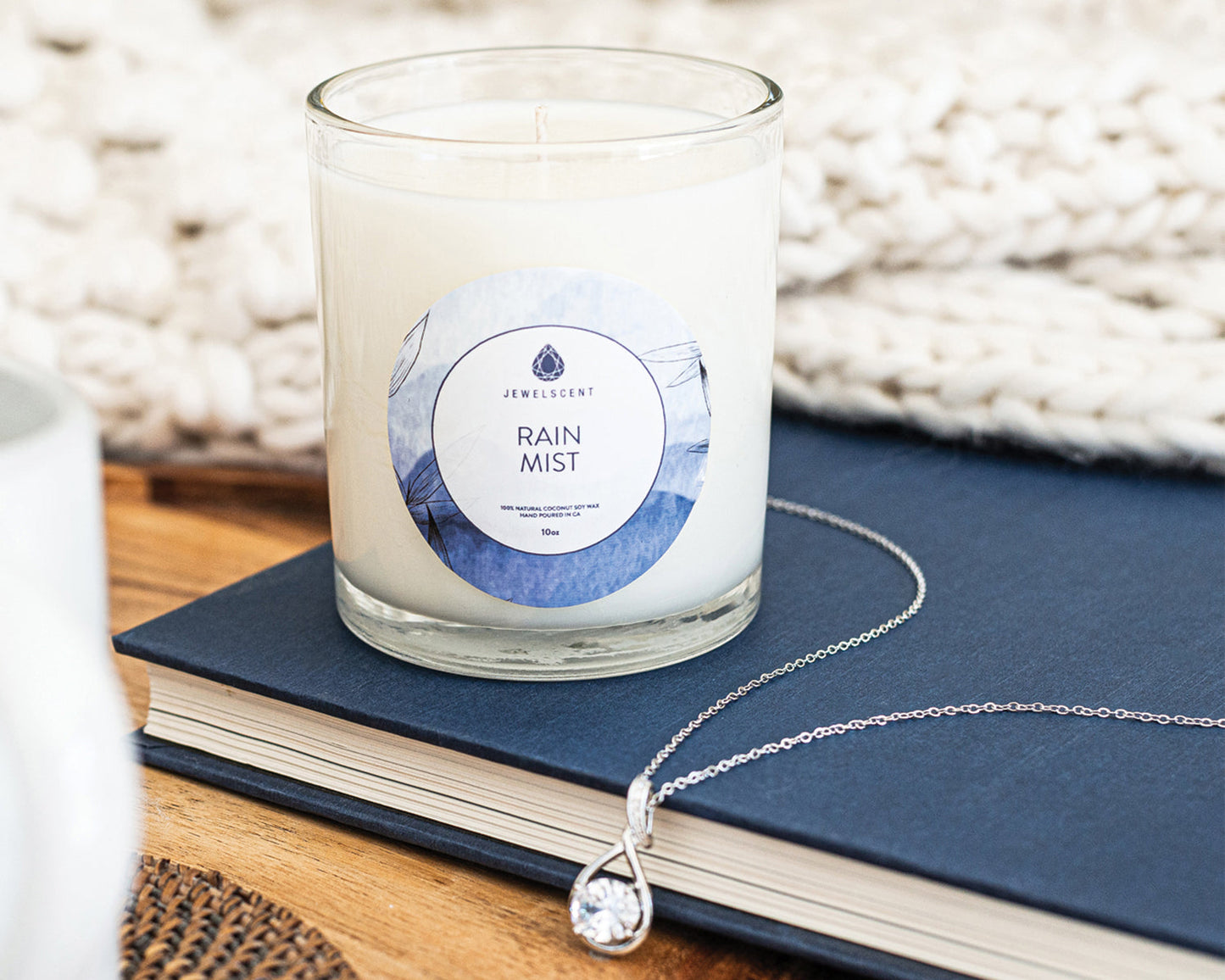 Rain Mist 10oz Signature Jewelry Candle by JewelScent