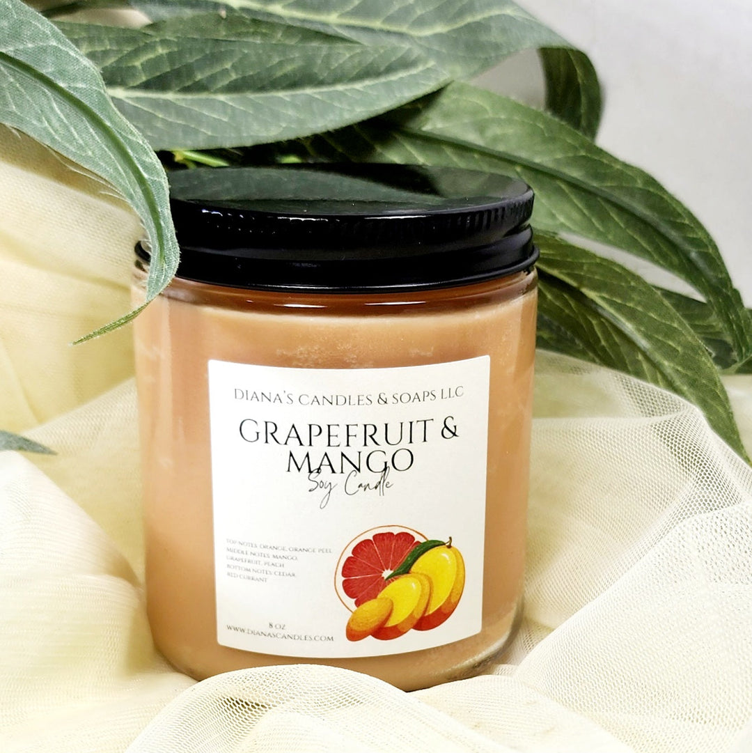 Grapefruit and Mango Candle - Deeunta Domain