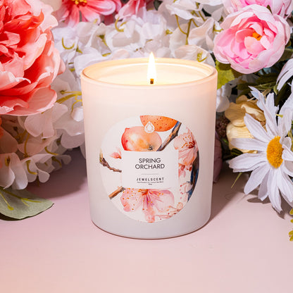 Spring Orchard 10oz Signature Jewelry Candle by JewelScent
