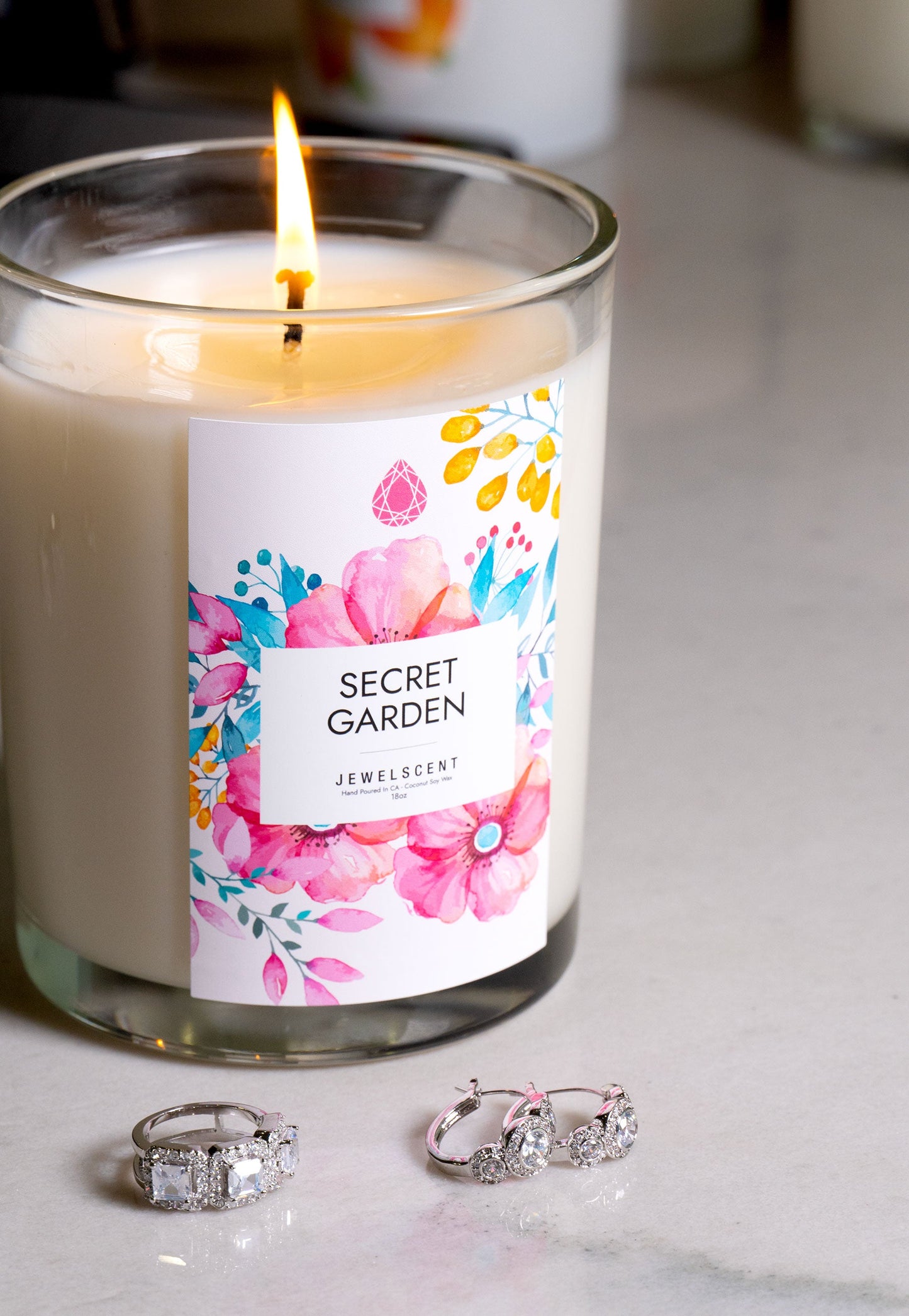 Secret Garden 18oz Home Jewelry Candle by JewelScent