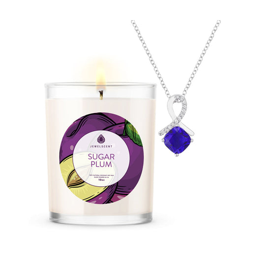 Sugar Plum Jewelry Candle - 10oz Signature Scented Candle with Hidden Jewelry by JewelScent