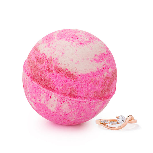 Summer Strawberry Bath Bomb for a Refreshing Jewelry Experience by JewelScent