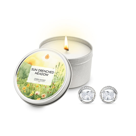 Sun Drenched Meadow 5.5oz Tin Jewelry Candle by JewelScent