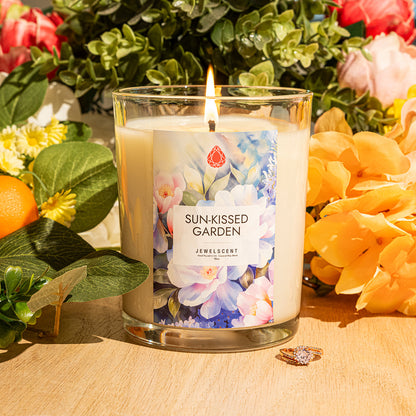 Sun-Kissed Garden 18oz Home Jewelry Candle by JewelScent