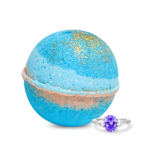 Sunlit Tropics Bath Bomb - Tropical Scented Jewelry Surprise by JewelScent