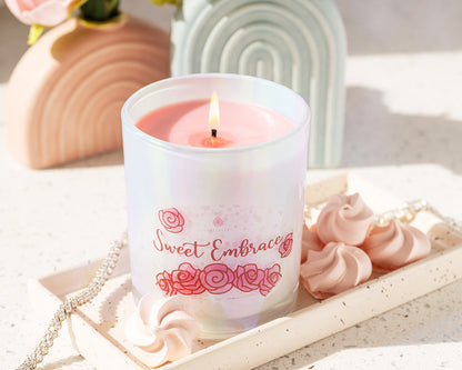 Sweet Embrace Iridescent 10oz Signature Jewelry Candle by JewelScent