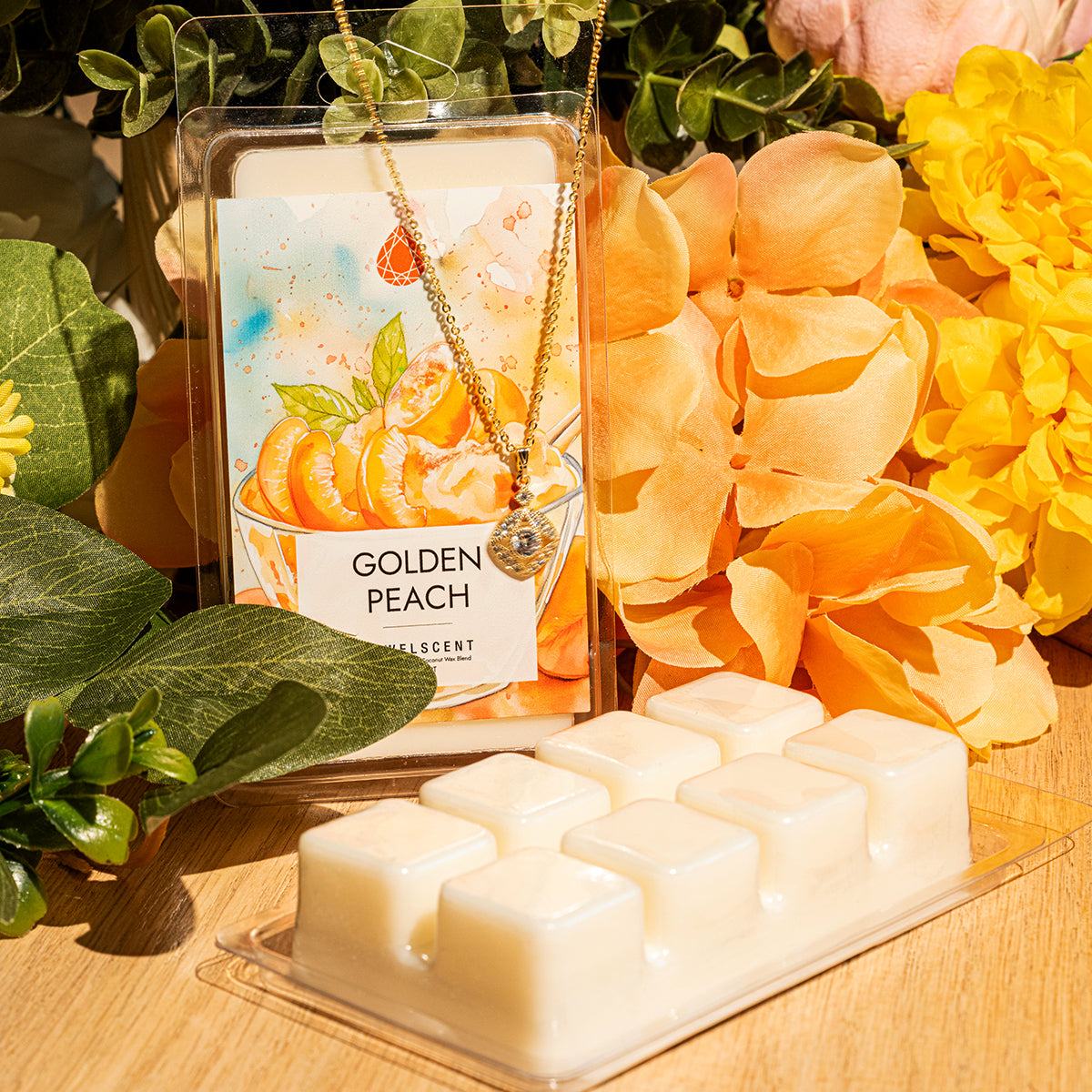 Golden Peach Jewelry Wax Tart by JewelScent