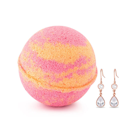 Tropical Punch 10oz Jewelry Earrings Bath Bomb by JewelScent