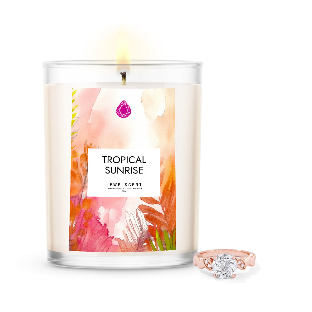 Tropical Sunrise 18oz Home Jewelry Candle by JewelScent