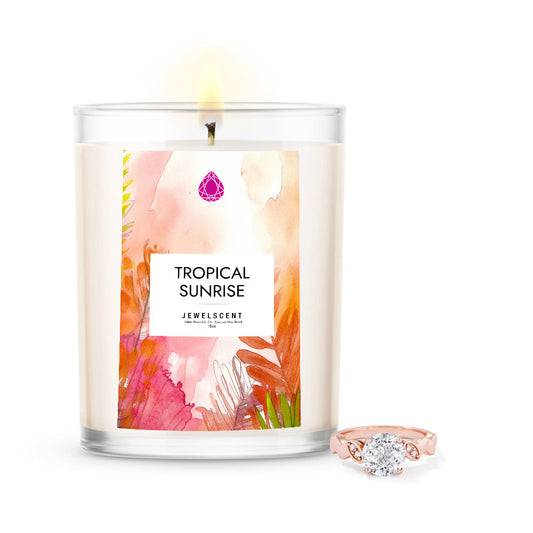 Tropical Sunrise 18oz Home Jewelry Candle by JewelScent