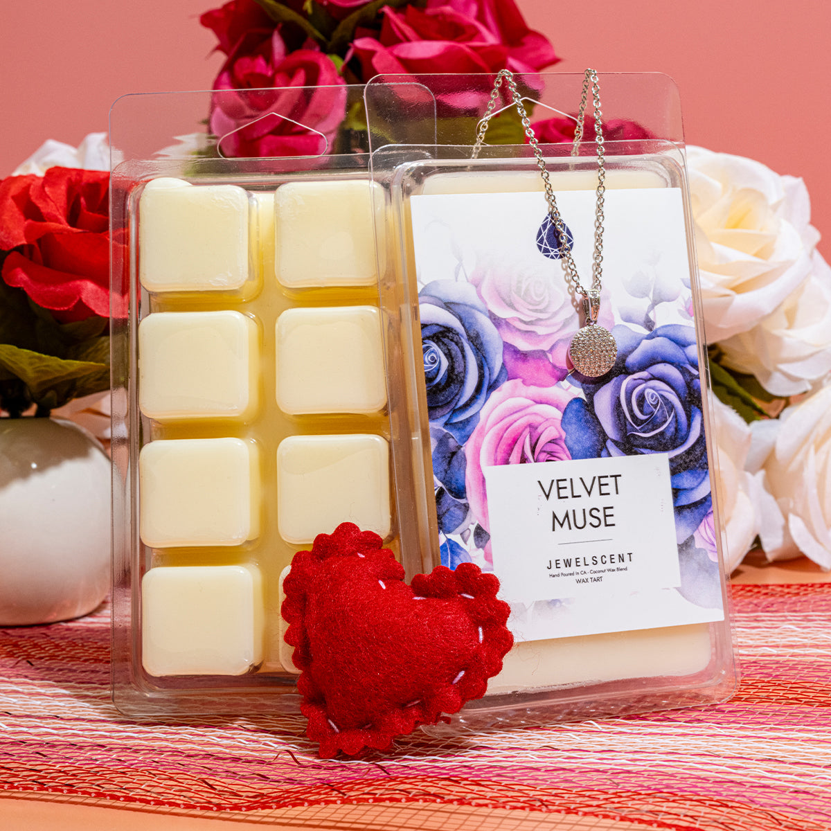 Velvet Muse Wax Tart - Exquisite Scented Jewelry Wax Tart for Luxurious Ambiance by JewelScent